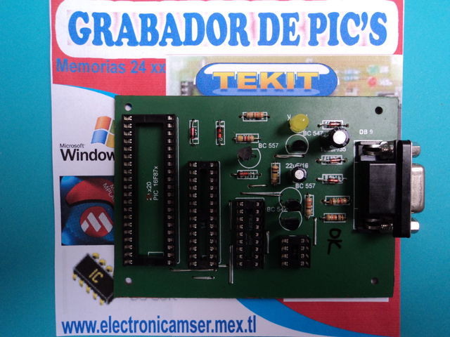 TEKIT 329 GRABADOR DE PIC SERIAL